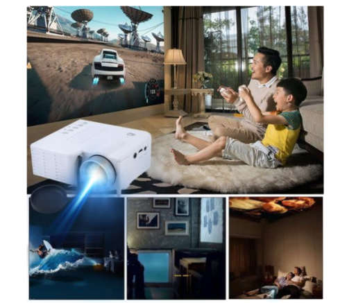 MINI Portable LED Projector Multimedia Home Cinema Theater HDMI AV*BARGAINBLACK UNIT**